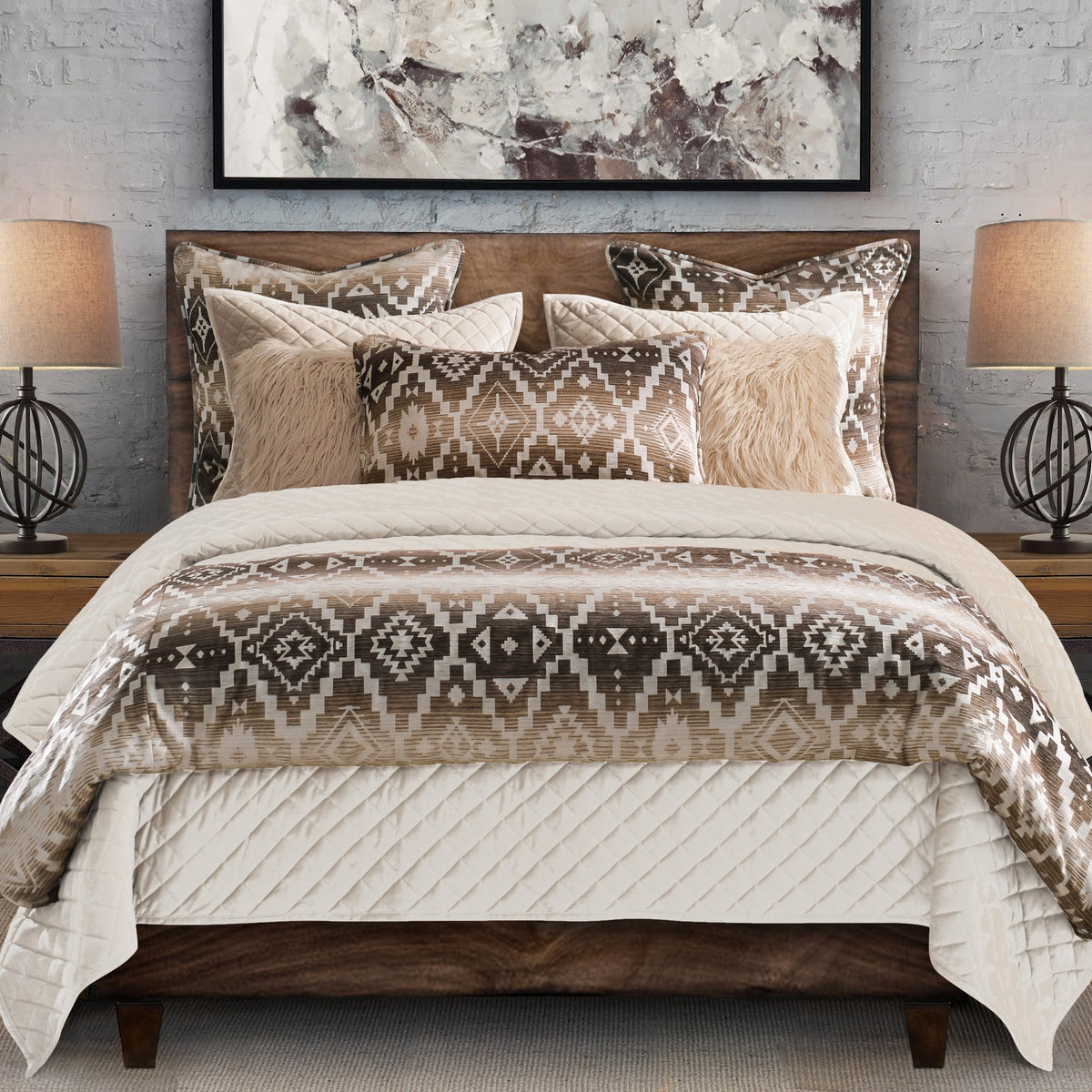 Chalet Aztec Comforter Set Super Queen – Irvine Tack & Western Wear