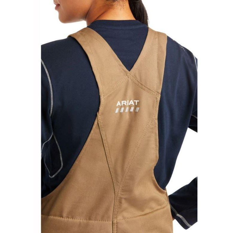 Ariat Women's Rebar DuraCanvas Insulated Bib Overalls - Field Khaki