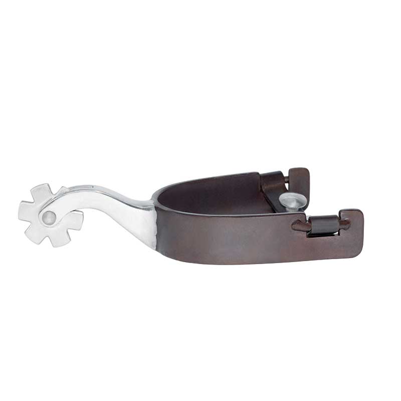 Metalab Two-Tone Plain Series Mens Spurs - 2-1/8" Shank Length - Irvine Tack & Western Wear
