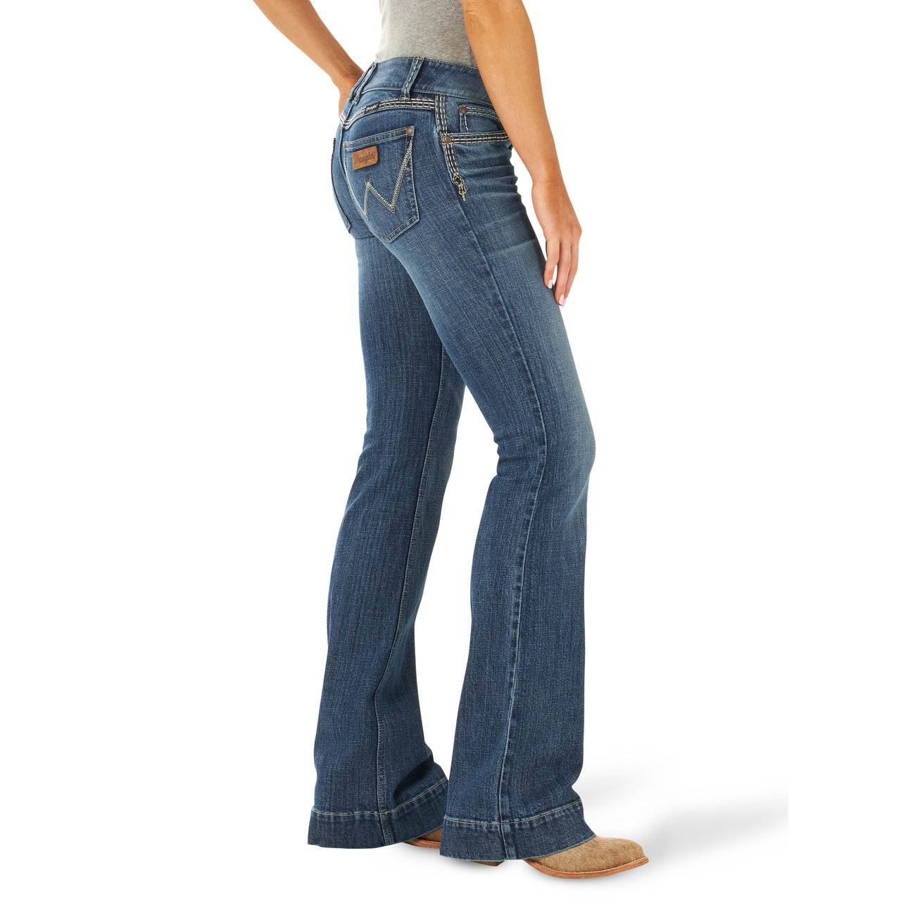Wrangler Women's Retro Sadie Low Rise Trouser Jeans - Shirley