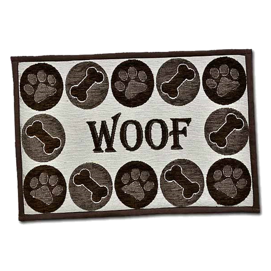 Bella Fashion Dog Woof Chenille Mat