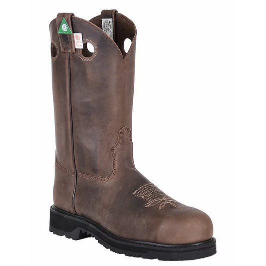 Bramha Men's Work Western Boots -  Crazy Goucho