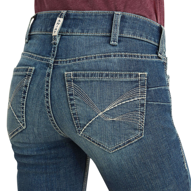 **Ariat Women's REAL Mid Rise Michela Straight Jeans - Torrance