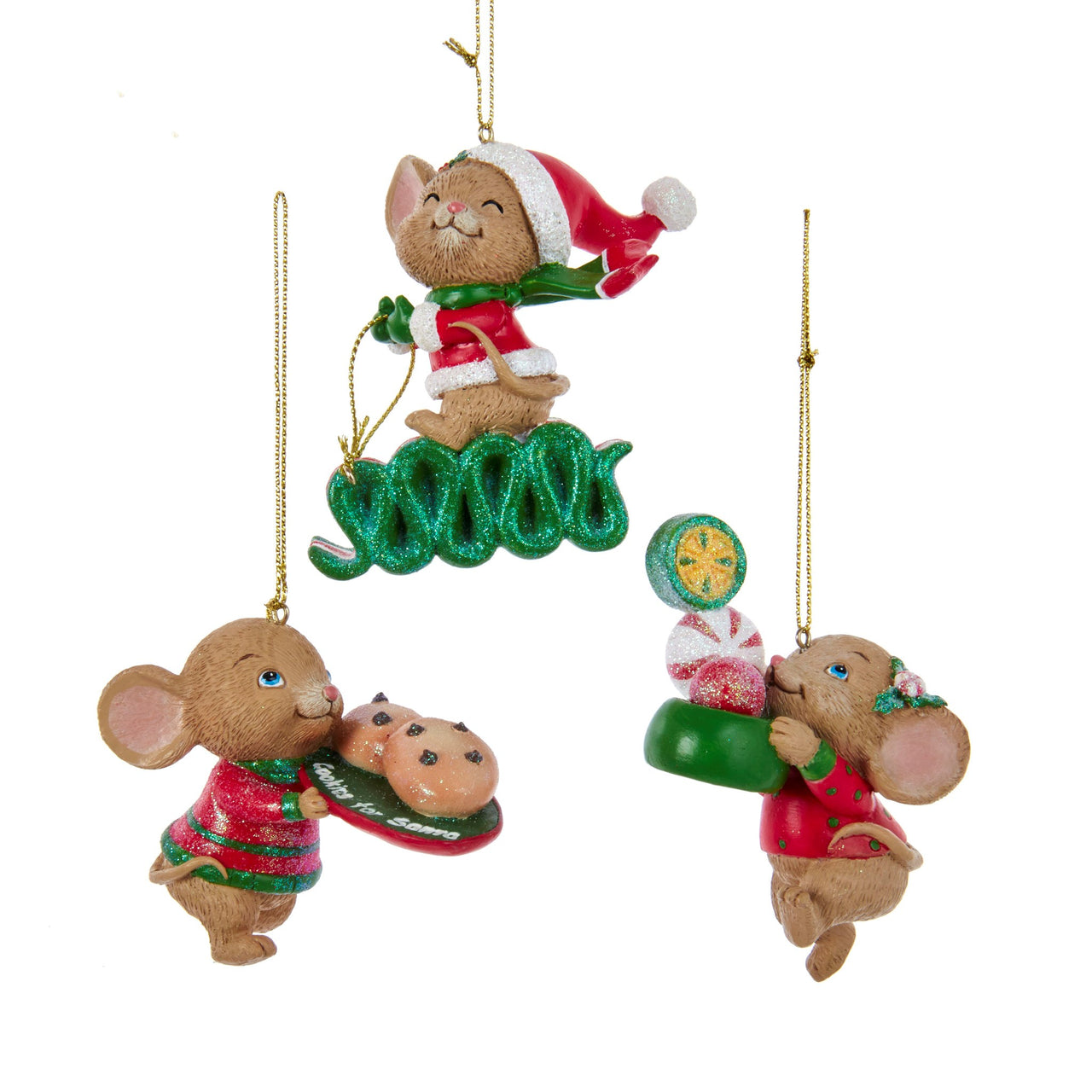 Mouse w/Sweets Ornament