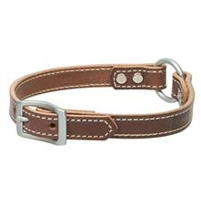 Weaver Bridle Leather Ring-In-Center Dog Collar