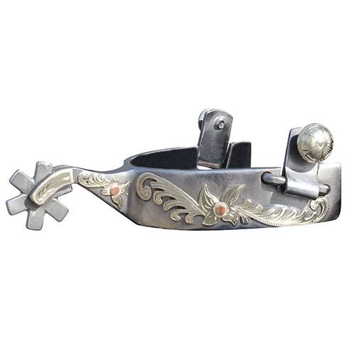 Professional's Choice Silver 6 Pt Rowel Spurs