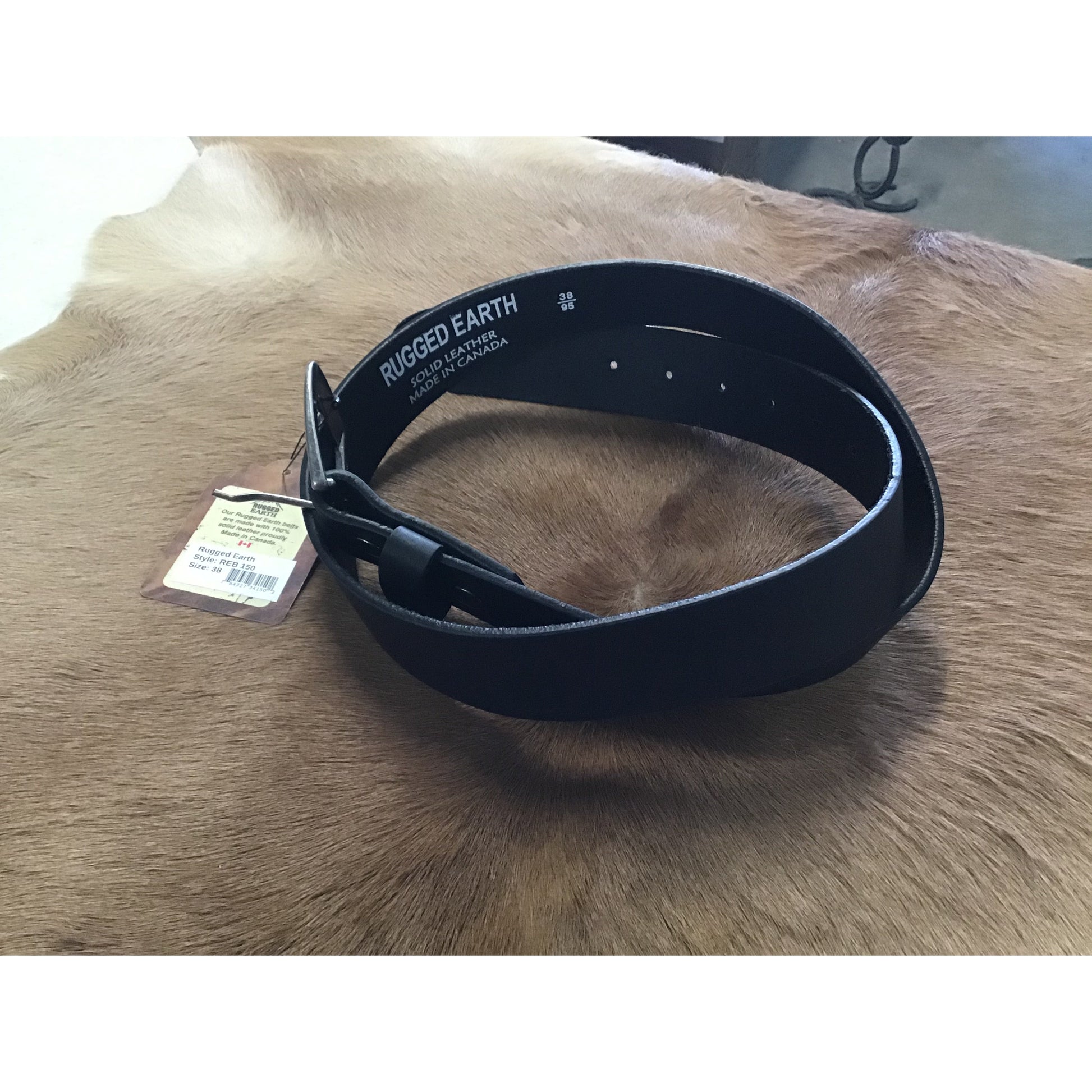 Rugged Earth Men's Belt - Black - Irvine Tack & Western Wear