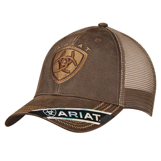Ariat Men's Ball Cap - Brown Oilskin