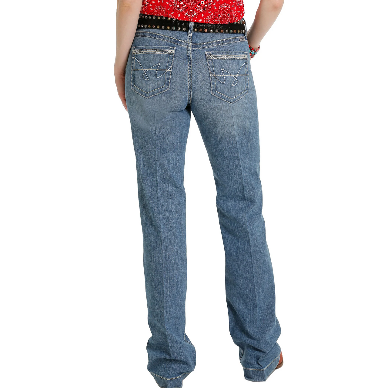 Cruel Girl Womens Hayley Trouser Jeans - Medium Stonewash