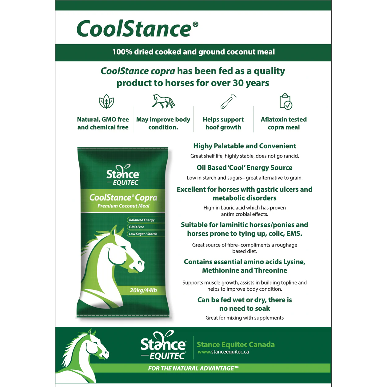 CoolStance Copra Premium Coconut Meal - 20KG