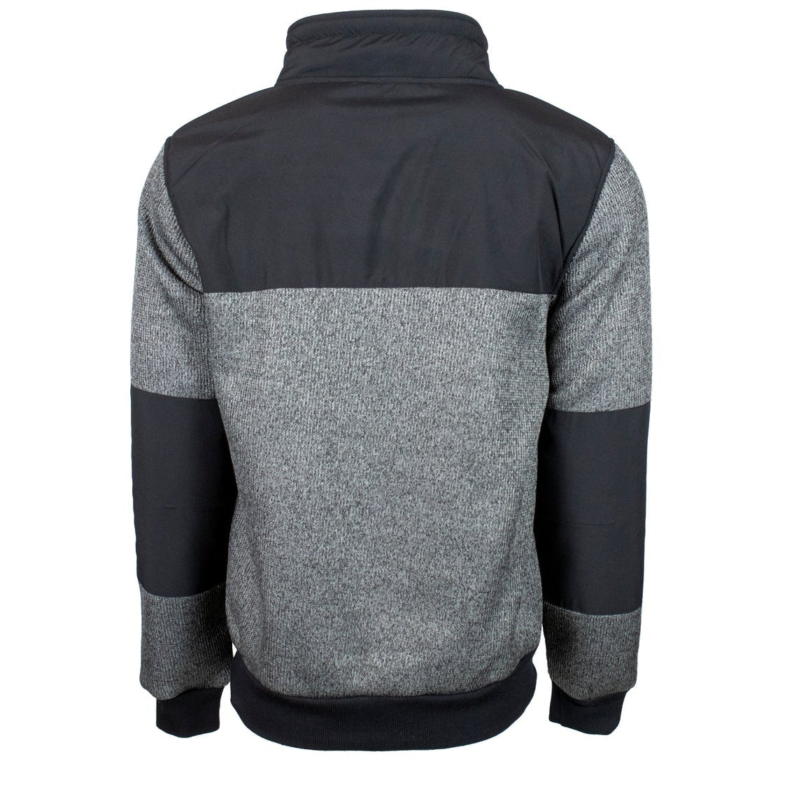 Hooey Sweater Zip Up Grey/Black w/Black Fleece Ling