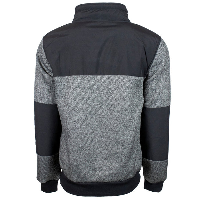 Hooey Sweater Zip Up Grey/Black w/Black Fleece Lining