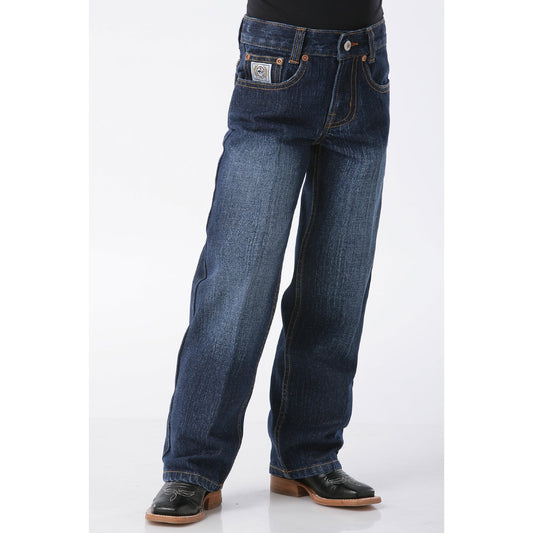 Cinch Little Boy's White Label Relaxed Straight Jeans - Dark Stonewash