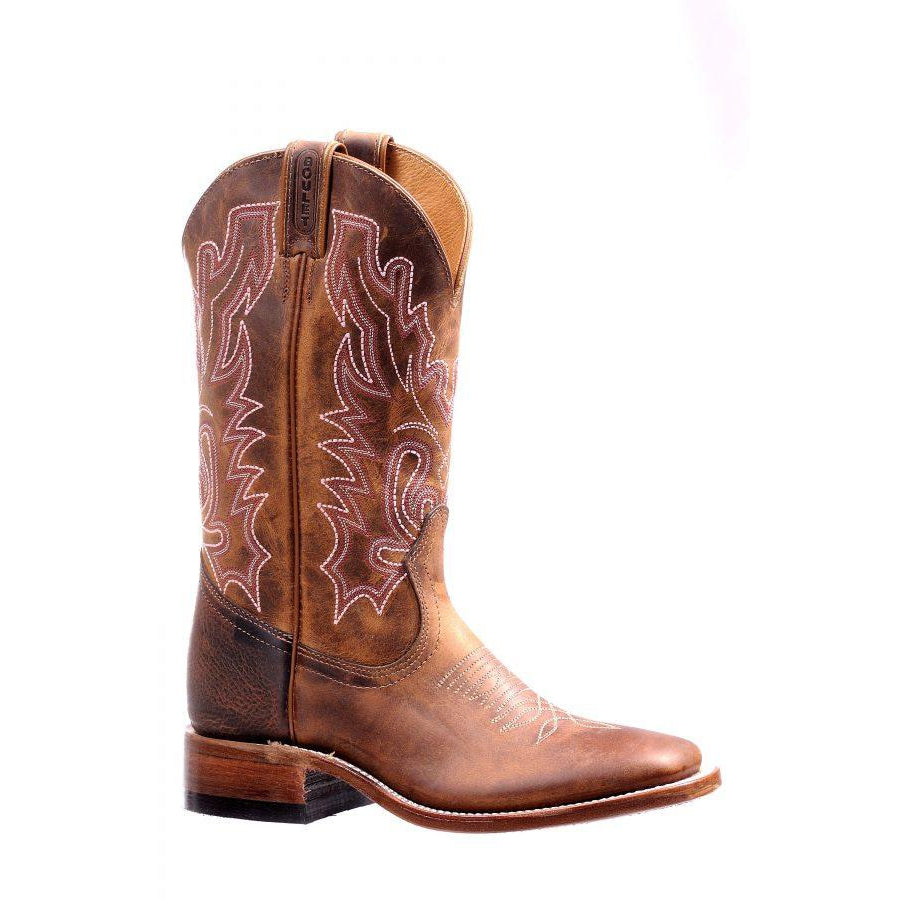 Boulet Women's Wide Square Toe Western Boots - Hillbilly Golden
