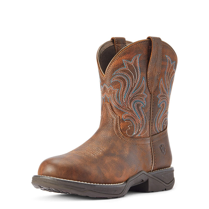 Ariat Women's Anthem Round Toe Shortie Western Boots - Copper Kettle