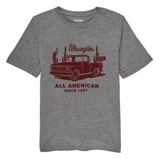 Wrangler Boys Graphic T-Shirt - Graphite