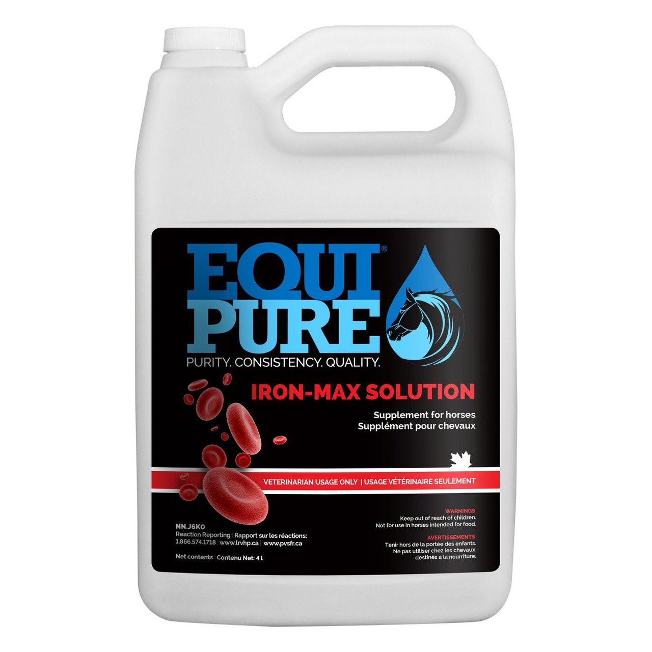 EquiPure Iron-Max Solution Supplement for Horses 4L