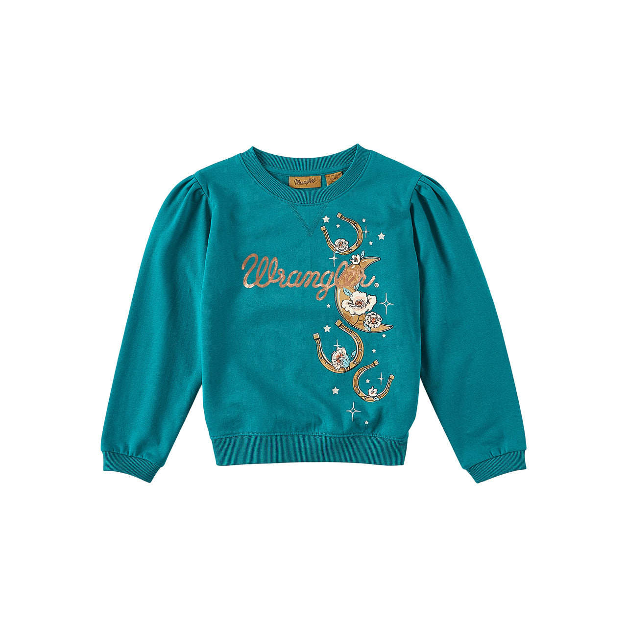 Wrangler Girls Moon Graphic Puff Sleeve Pullover - Fanfare