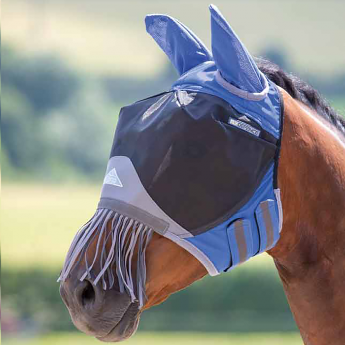 Shires Deluxe Fly Mask w/Nose Fringe