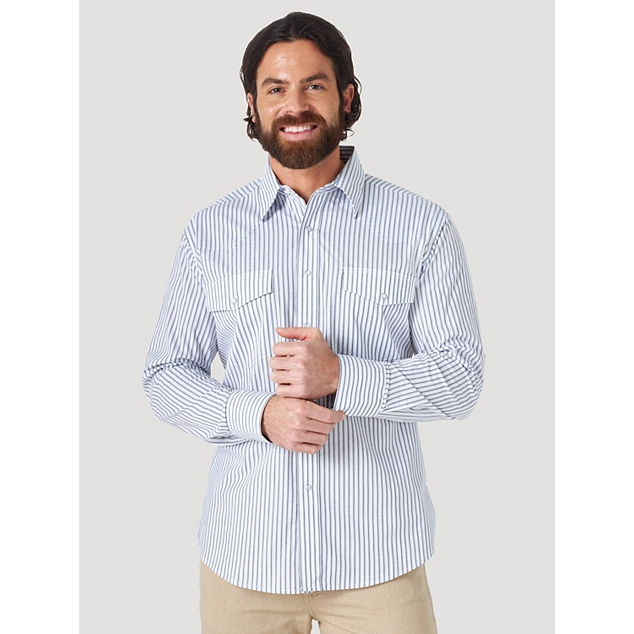 Wrangler Men's Wrinkle Resist LS Shirt
