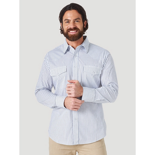 Wrangler Men's Wrinkle Resist LS Shirt
