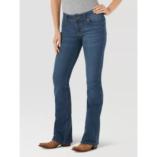 Wrangler Women's Essential Mid Rise Bootcut Jeans - Kora