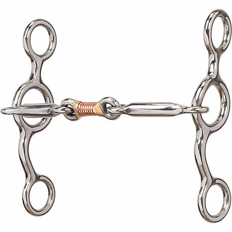 Weaver 5" Jr Cowhorse Copper Wire Wrapped Dogbone Bit - Irvine Tack &amp; Western Wear