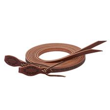 Weaver Barbed Wire Split Reins 5/8"x 8' - Brown