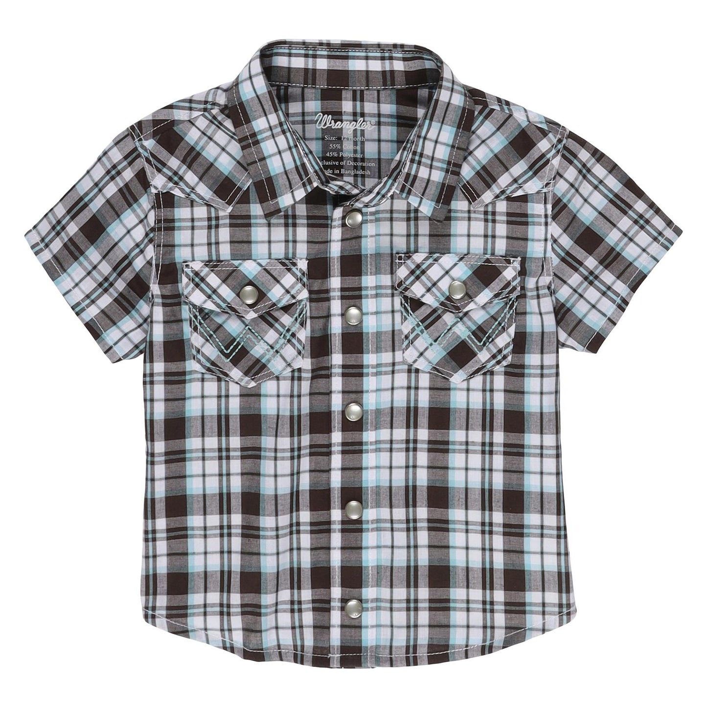 Wrangler Baby Boy Shirt - White/Brown