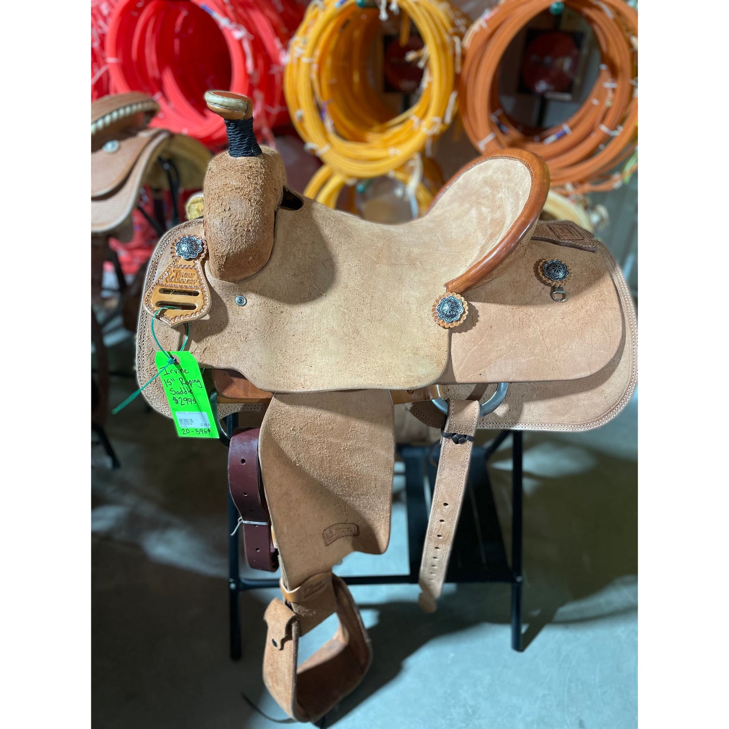 Irvine 15"   Roping Saddle