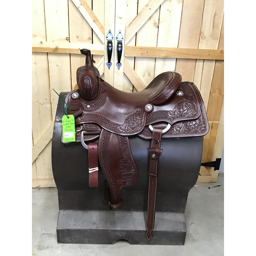 R. Ruelas 16" Custom Ranch Cutting Saddle - Irvine Tack &amp; Western Wear