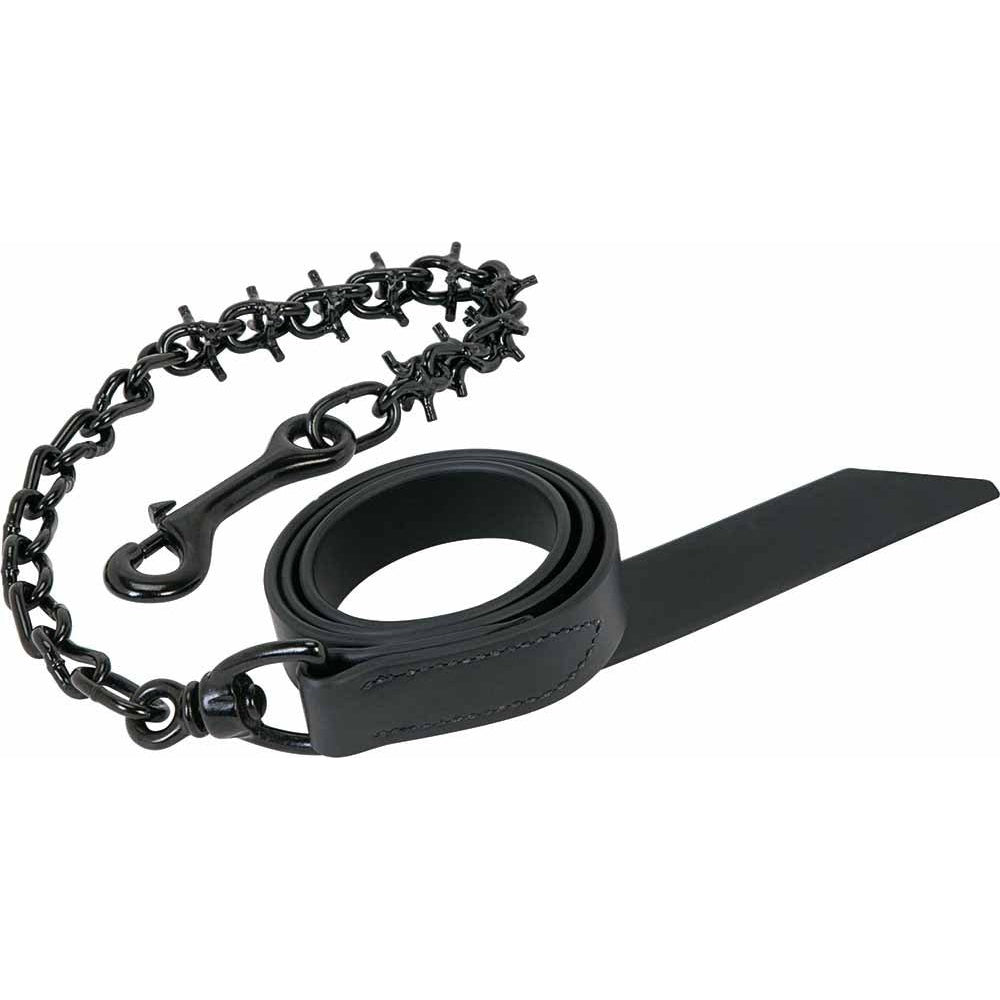 Weaver Leather Pronged Lead Chain - Black Lead/Black Chain