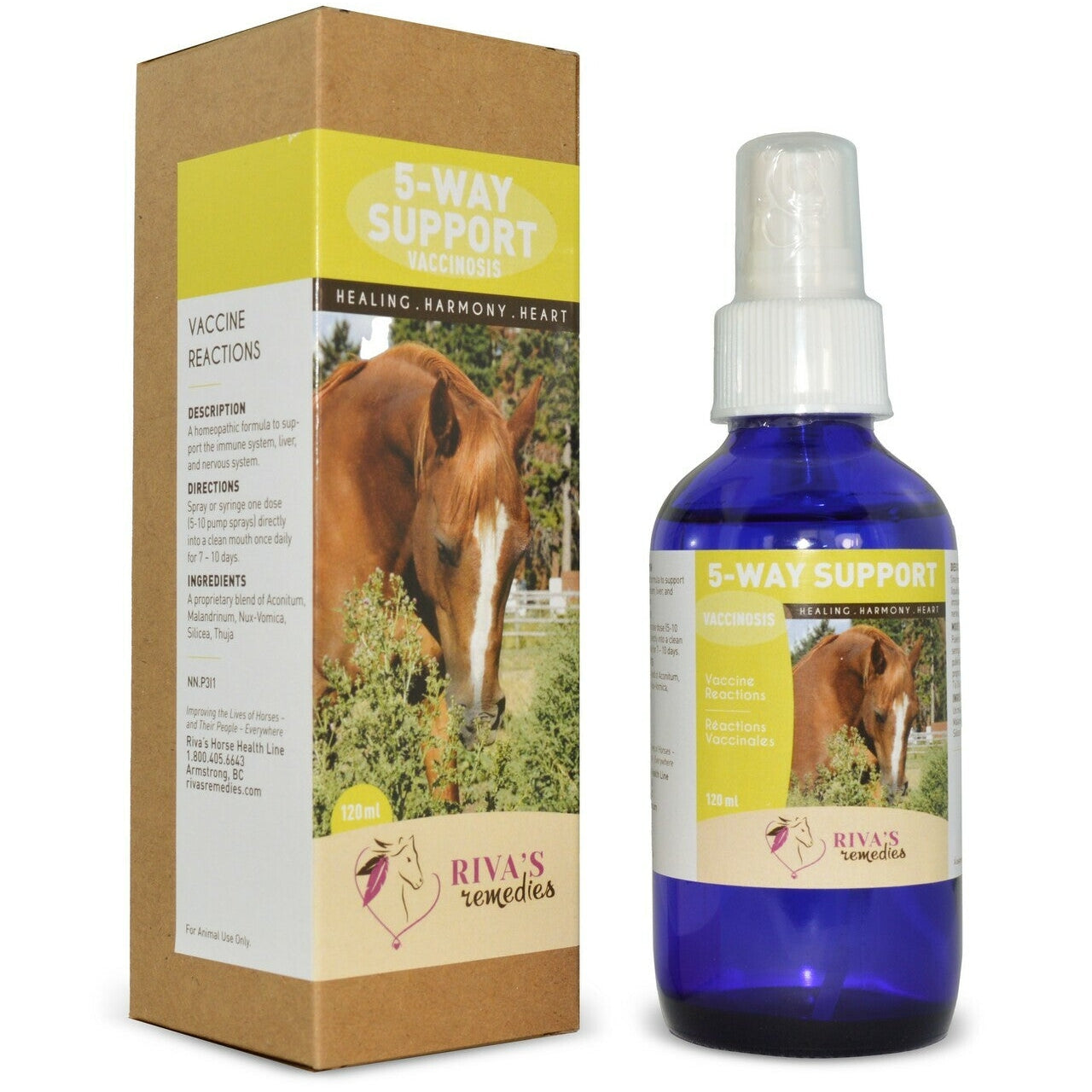 Riva's Remedies Equine 5-Way Support - 120ml