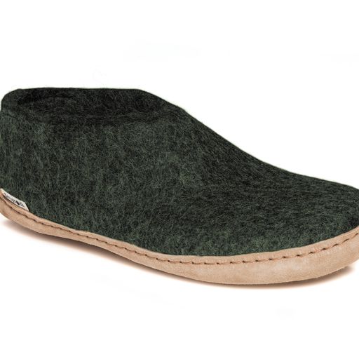 Glerups Leather Sole Shoes - Forest