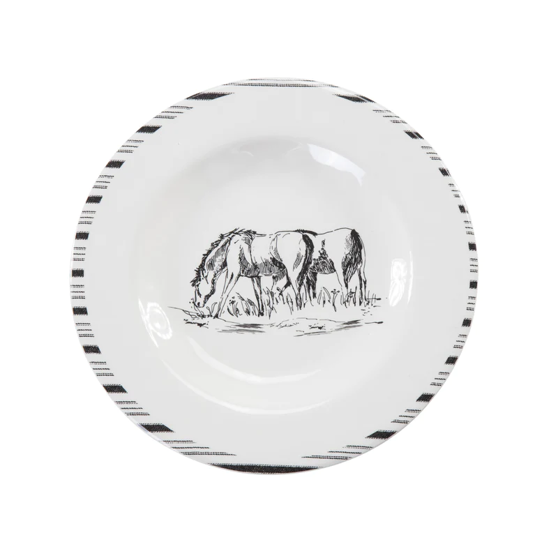 HiEnd Accents Ranch Life Melamine Salad Plate M