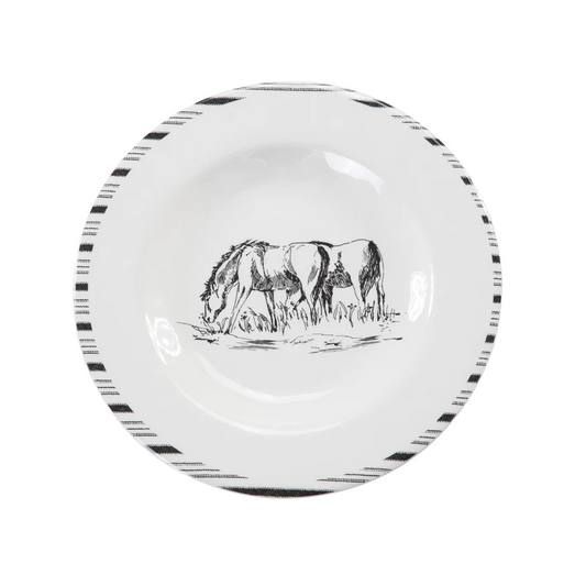HiEnd Accents Ranch Life Melamine Salad Plate M