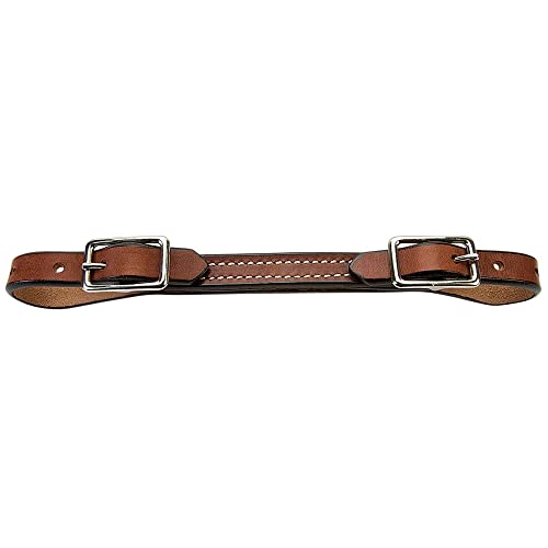 Weaver Flat Bridle Leather Curb Strap - Rich Brown