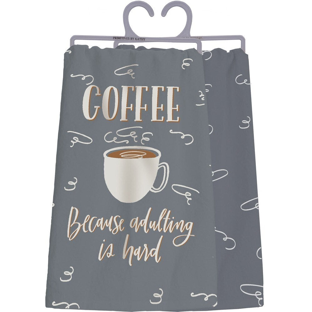 Dish Towel  Coffee Because