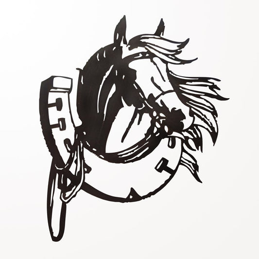 Lucky Horseshoe Metal Wal Art
