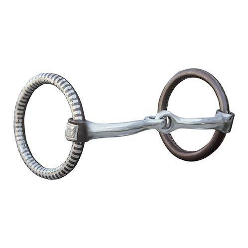 FR Loose Ring Snaffle,O Ring, English Happy Mouth Bit for Horses, Silver  (5.5