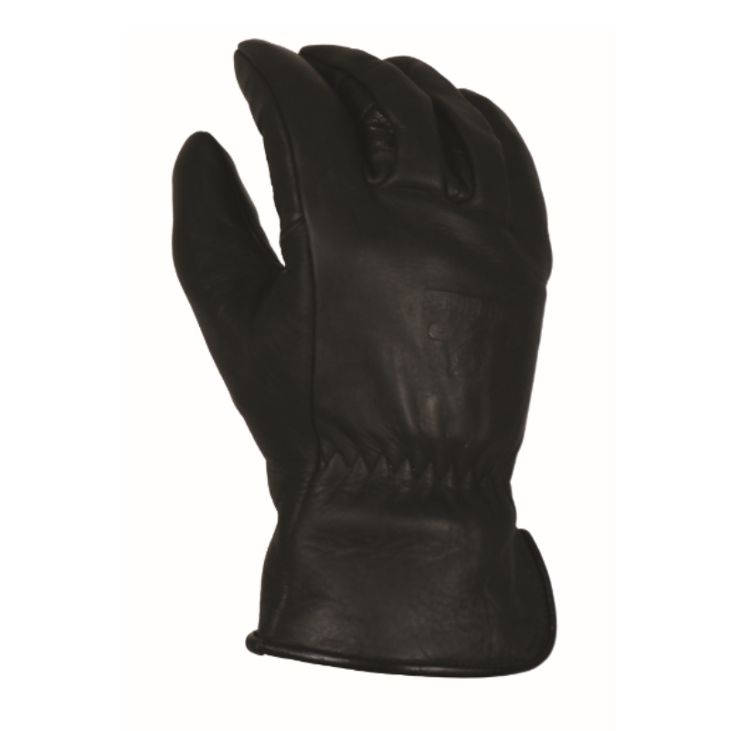 Bear Knuckles Double Wedge Black Fleece Lined Water Resistant Cowhide Driver Glove - Winter