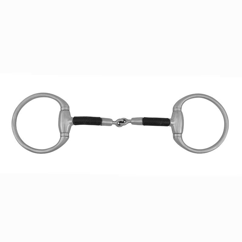 Cowboy Tack FG Reining Collection Clinician Eggbutt Pinchless Snaffle w/Rubber Covered Bars Bit