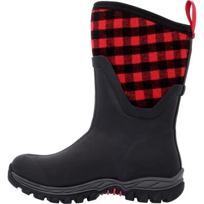 Muck Womens Arctic Sport II Mid Boots - Black/Red Plaid  FINAL SALE