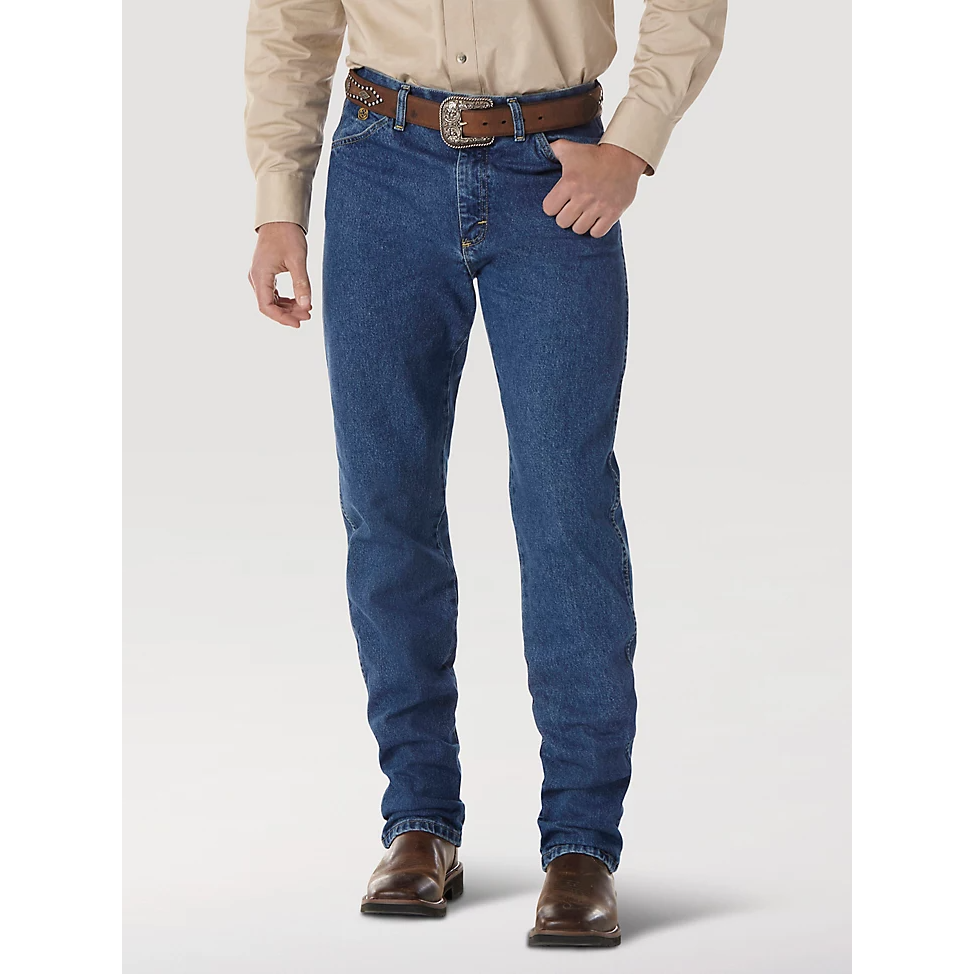 Wrangler Men's George Strait Cowboy Cut Jeans - Heavyweight Stone Denim