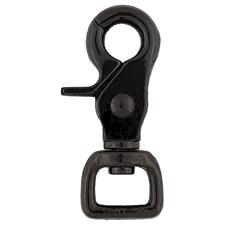 Weaver Square Scissor Snap - Black - 1"