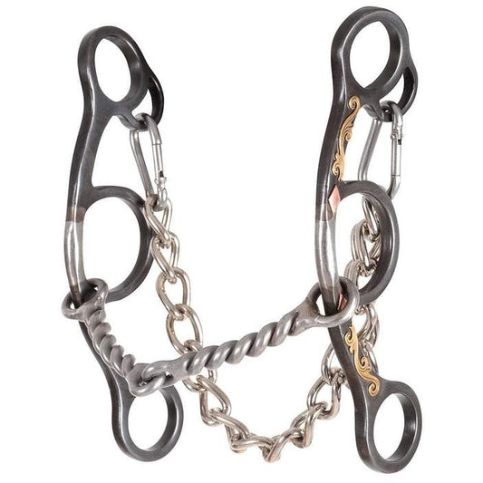 Classic Equine Barrel Bit Short Shank Twisted Wire Snaffle Twisted wire snaffle