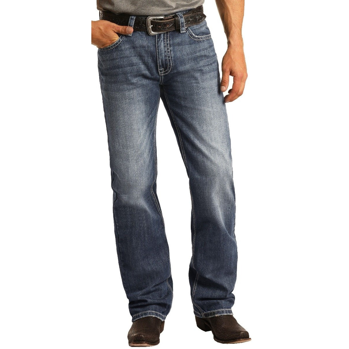 Rock & Roll Mens Double Barrel Jeans