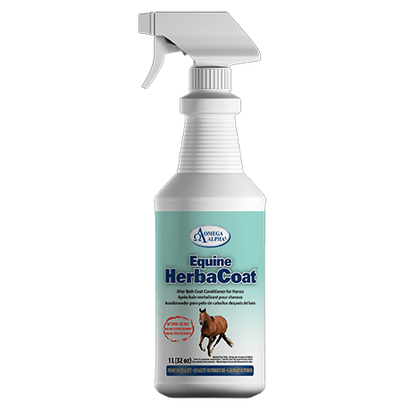 Omega Alpha Equine HerbaCoat after bath coat conditioner for horses 1l