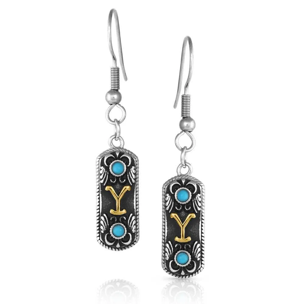 Montana Silversmith Traditions of Yellowstone Turquoise Earrings