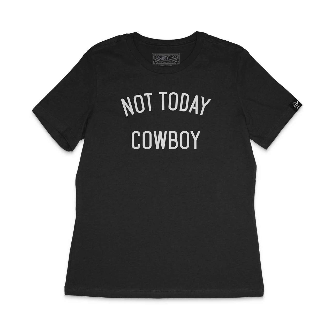 Cowboy Cool Not Today Cowboy T-Shirt - Black Heather